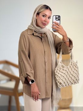 شومیز نیوکراش آستین پاگون کد 21073